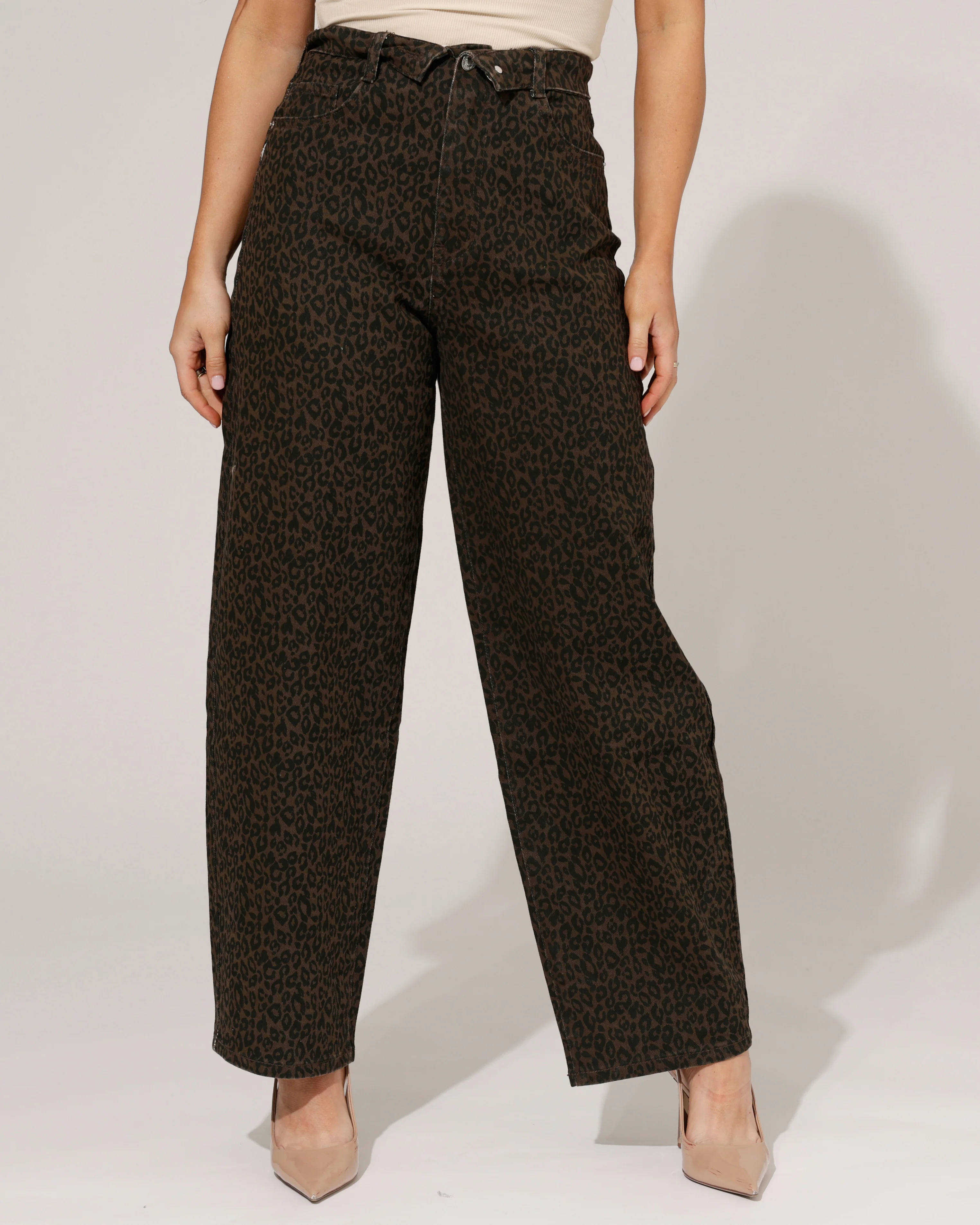 VS Miss | Barrel jeans Faye Panter Bruin