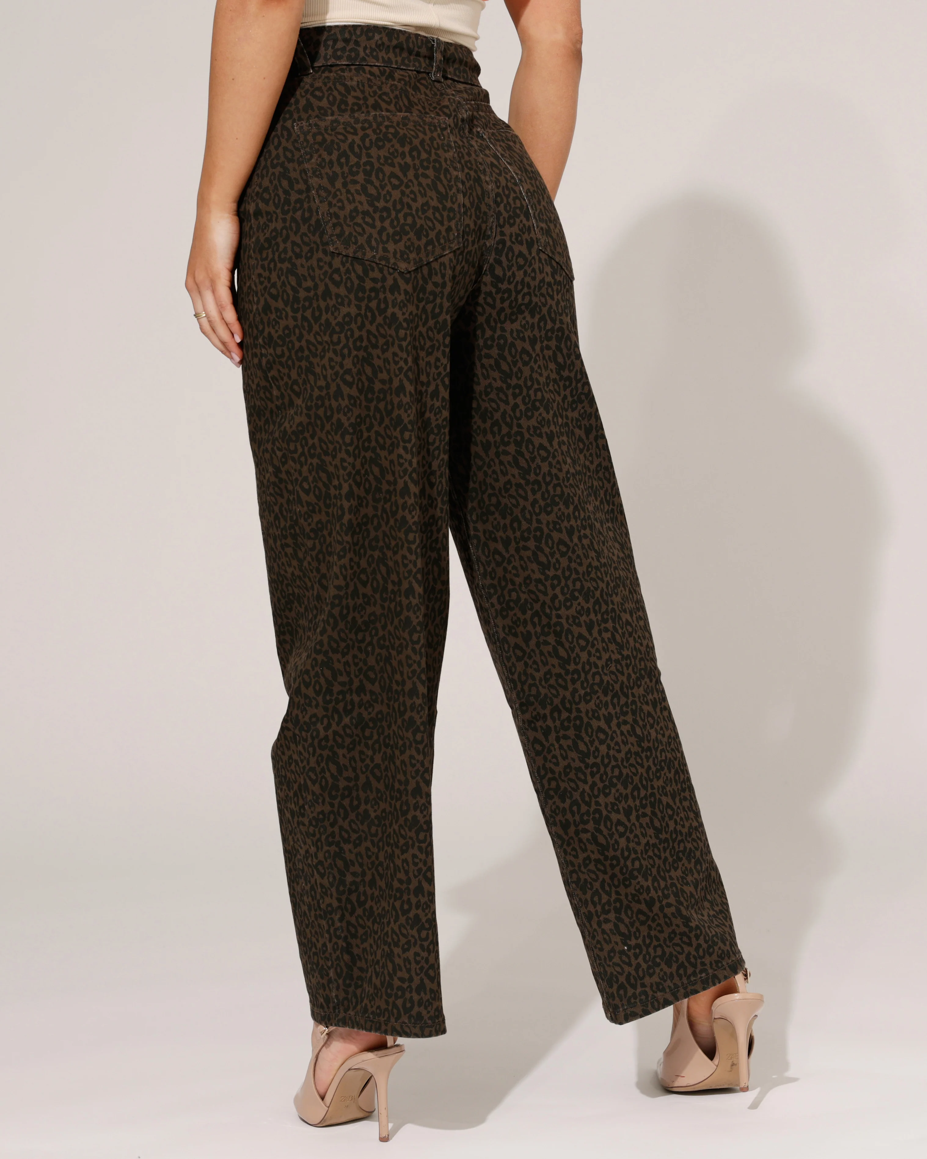 VS Miss | Barrel jeans Faye Panter Bruin - Image 2
