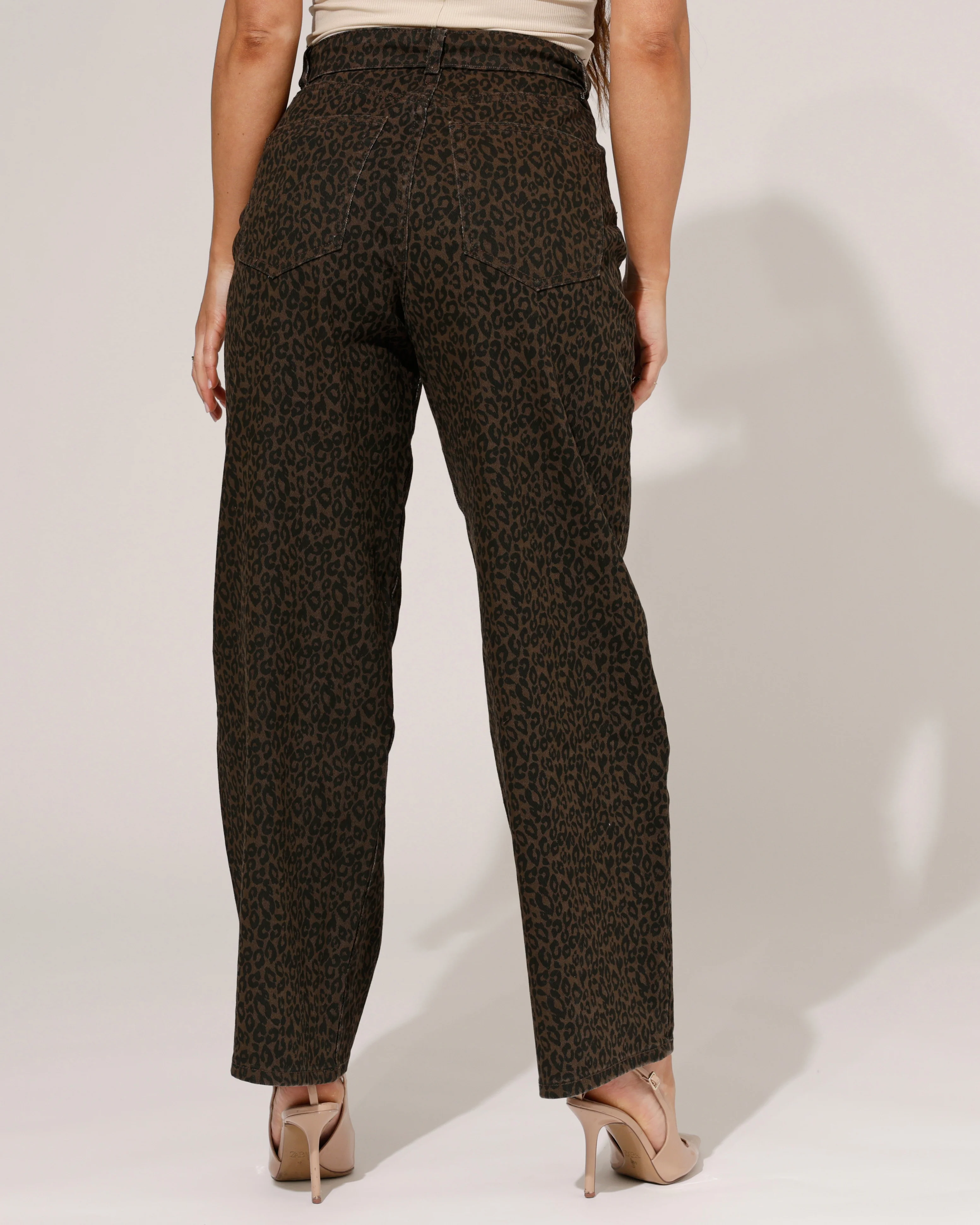 VS Miss | Barrel jeans Faye Panter Bruin - Image 3