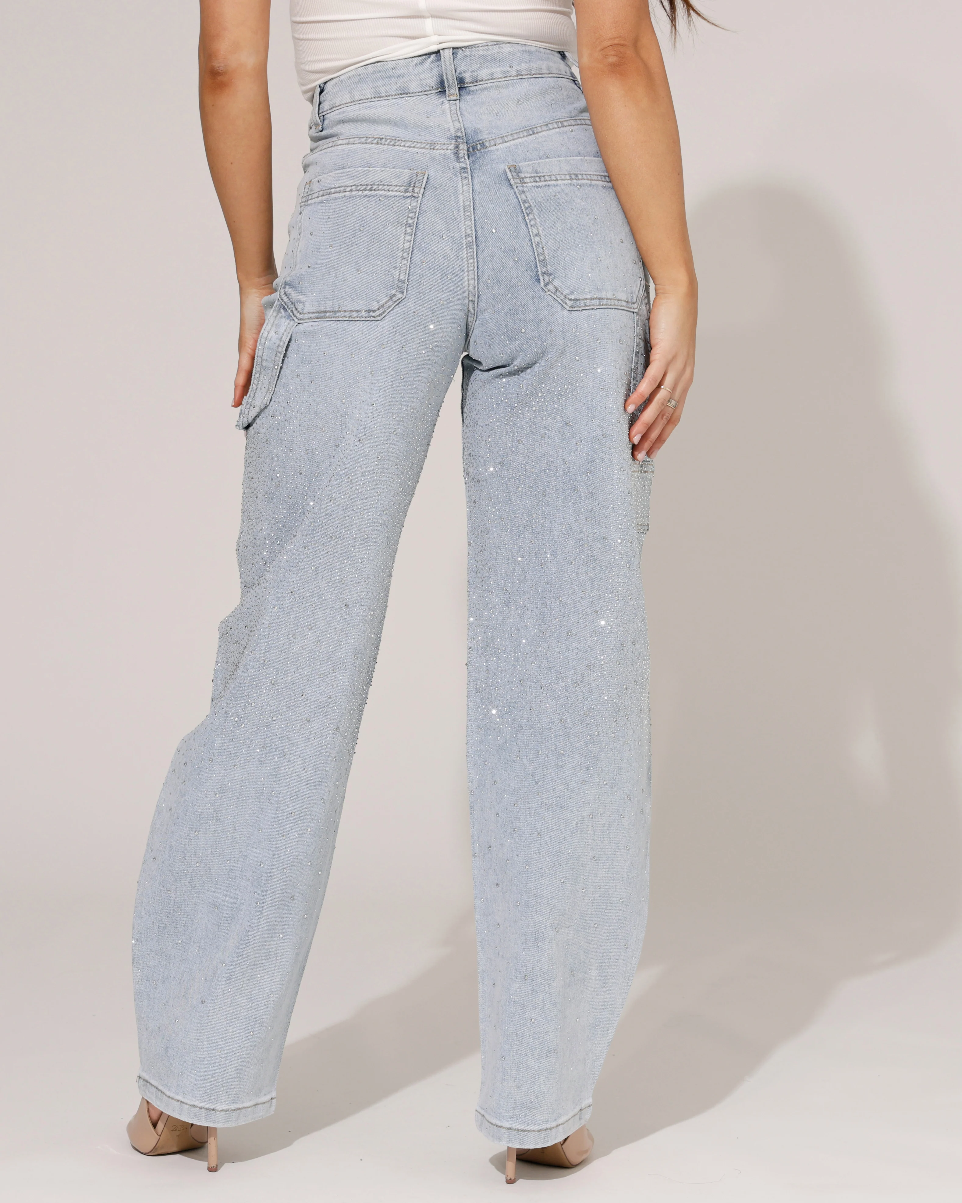 VS Miss | Barrel jeans strass Livy Lichtblauw - Image 4