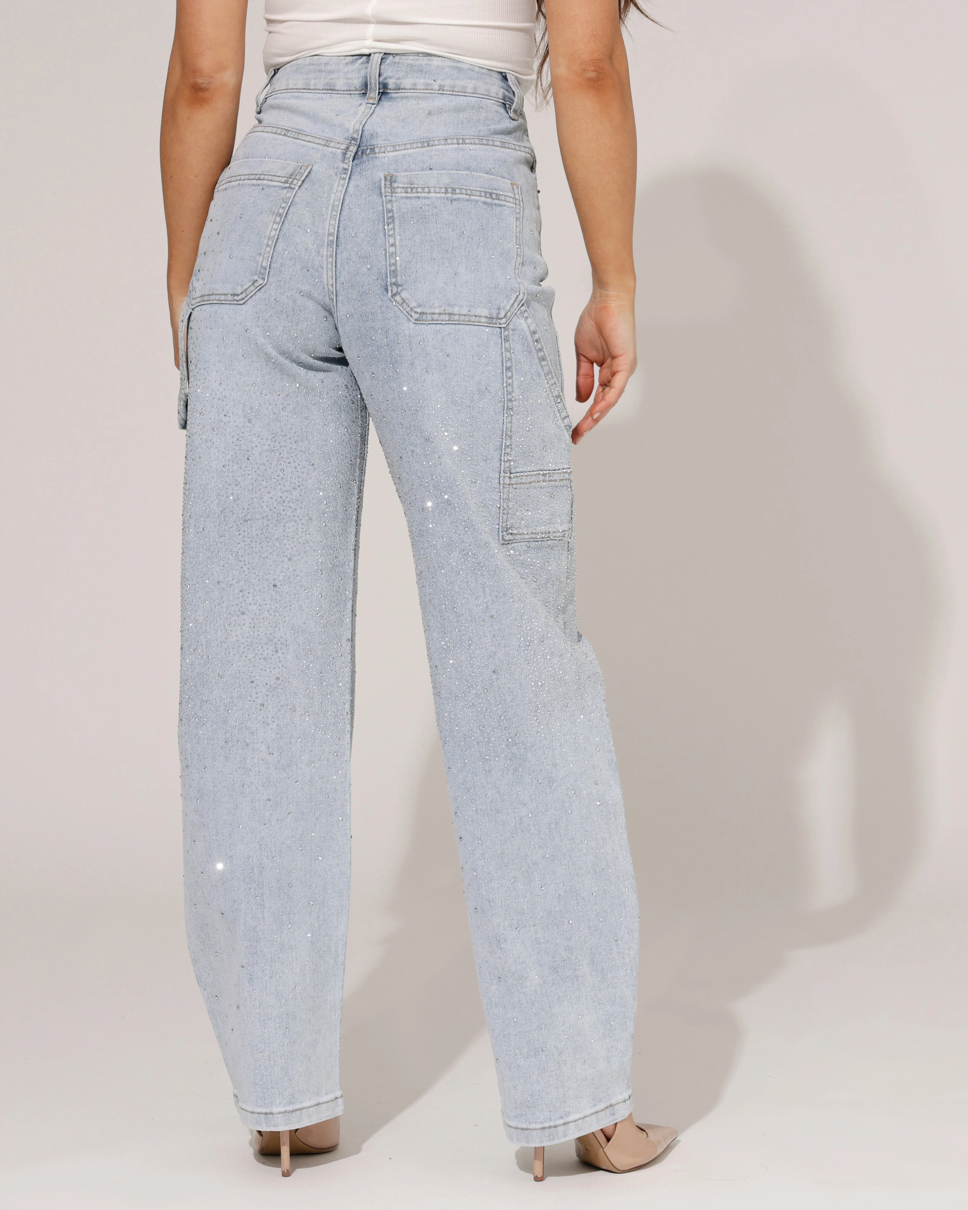 VS Miss | Barrel jeans strass Livy Lichtblauw - Image 5