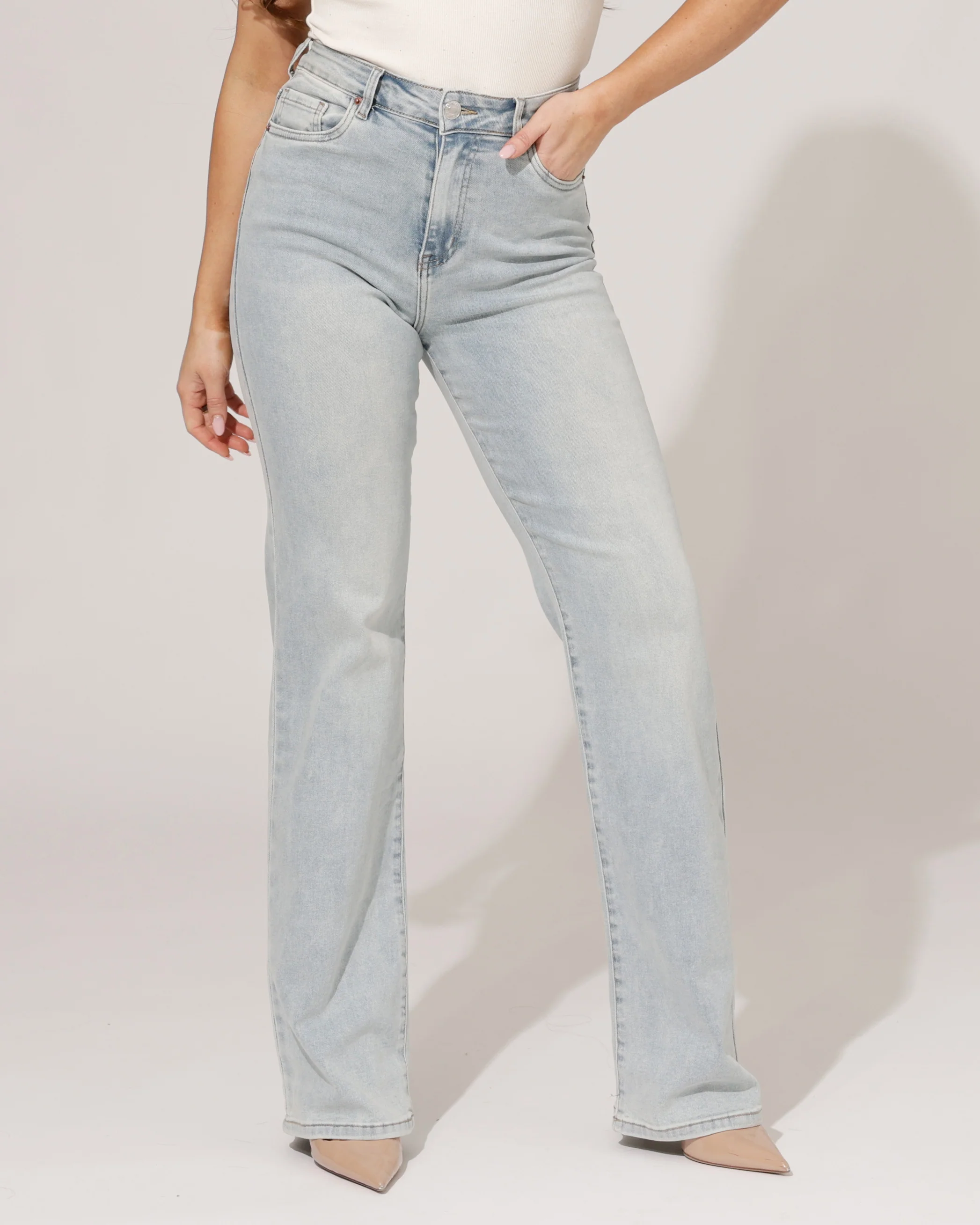 VS Miss | Wide leg, extra long May Blauw