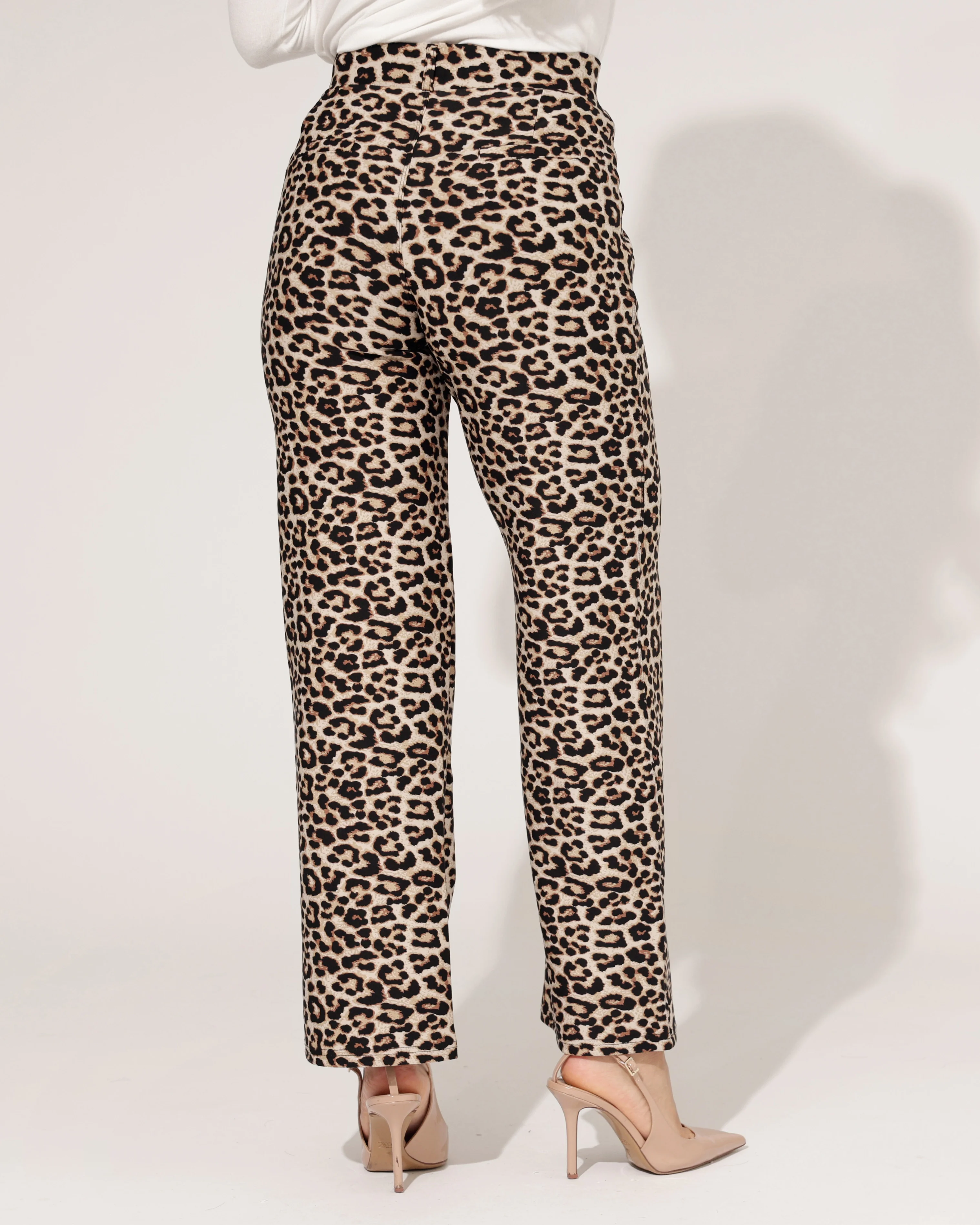 Wide leg broek Quinn Panter Zwart - Image 4