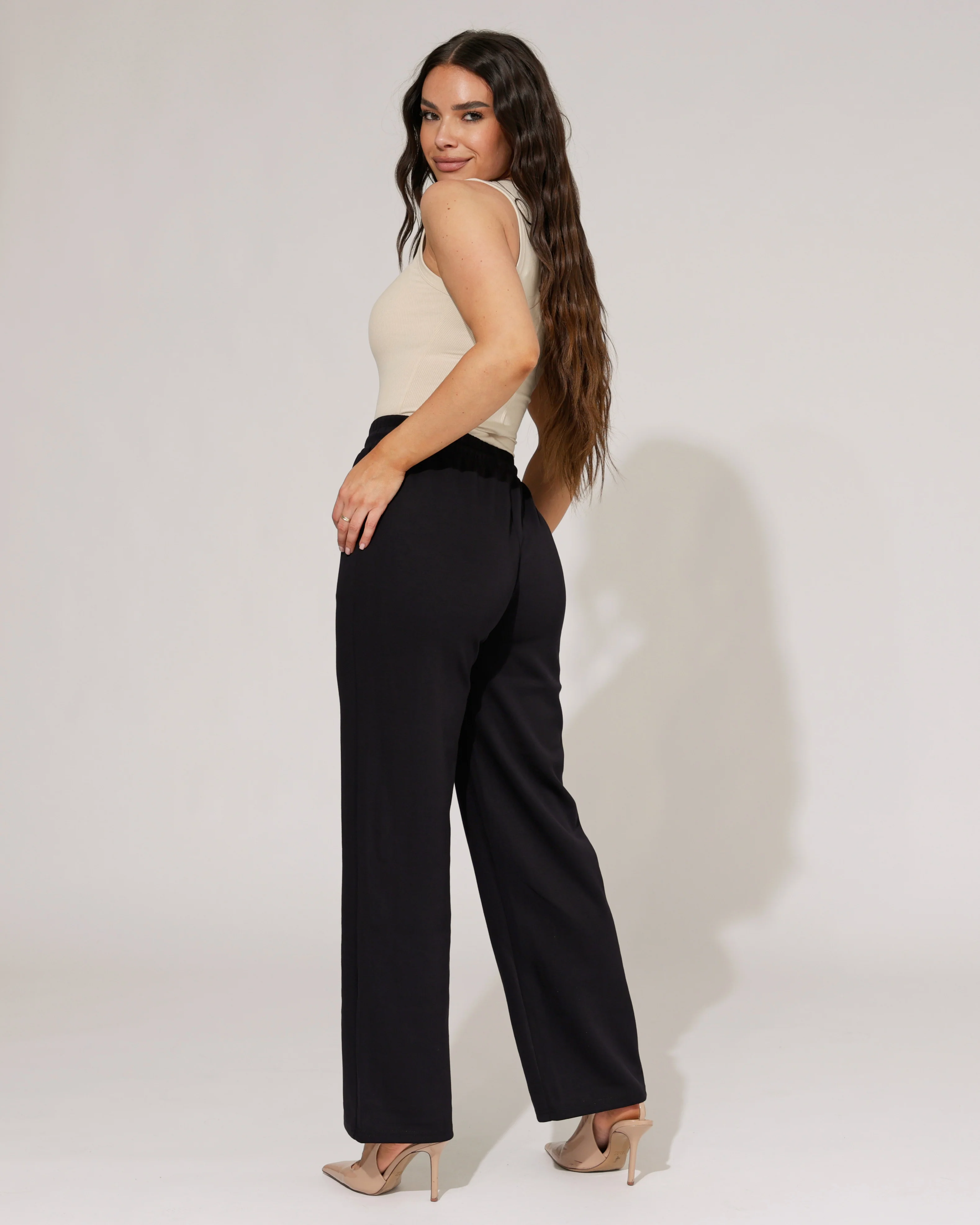 Wide leg broek Rozaly Donkerblauw - Image 2
