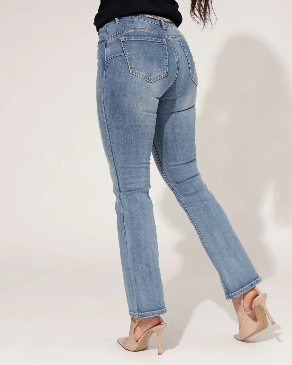 ZAC & ZOE | Flared jeans met sjaaltje Noa-N Blauw - Image 2