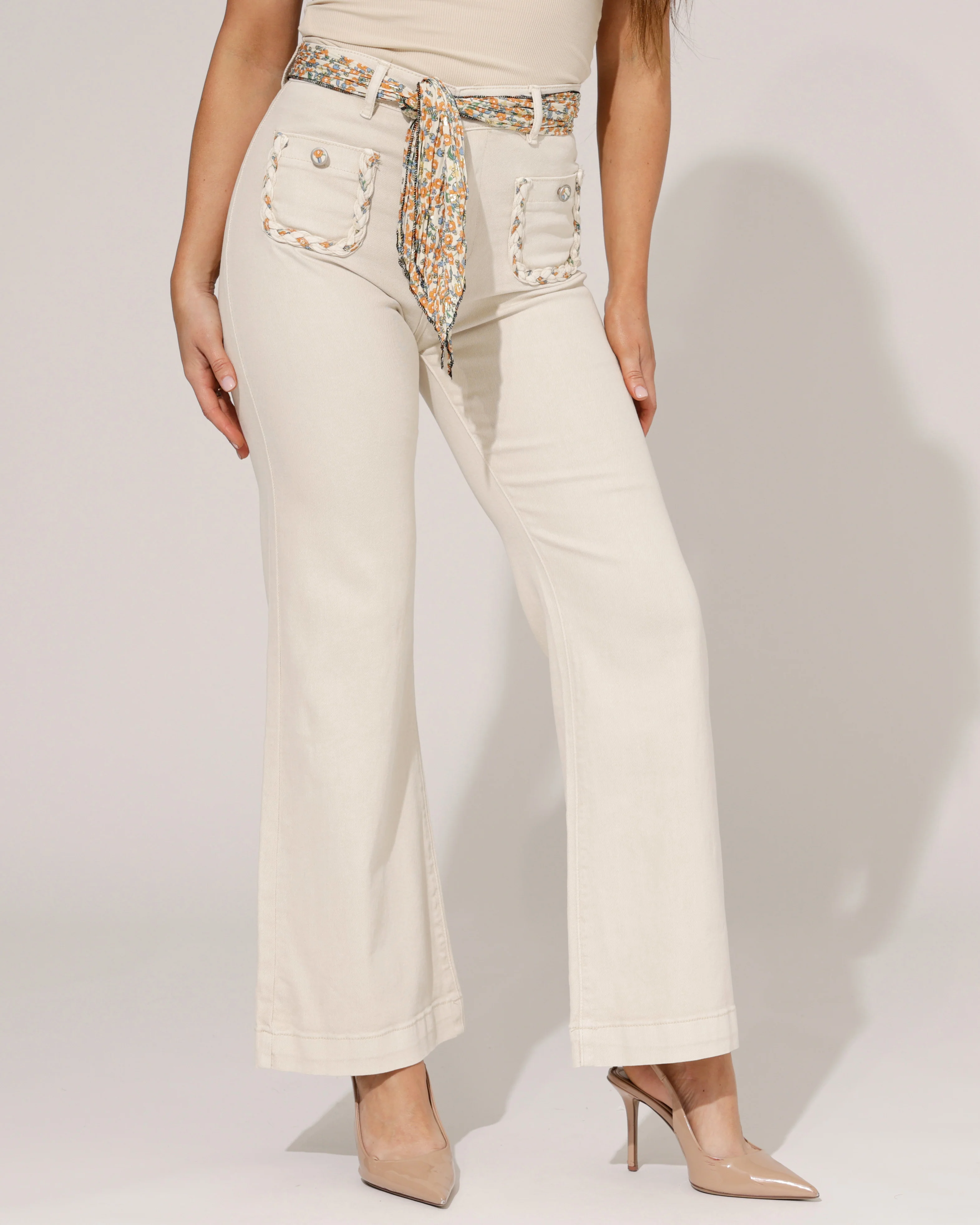 ZAC & ZOE | Wide leg jeans Mindey-B Beige