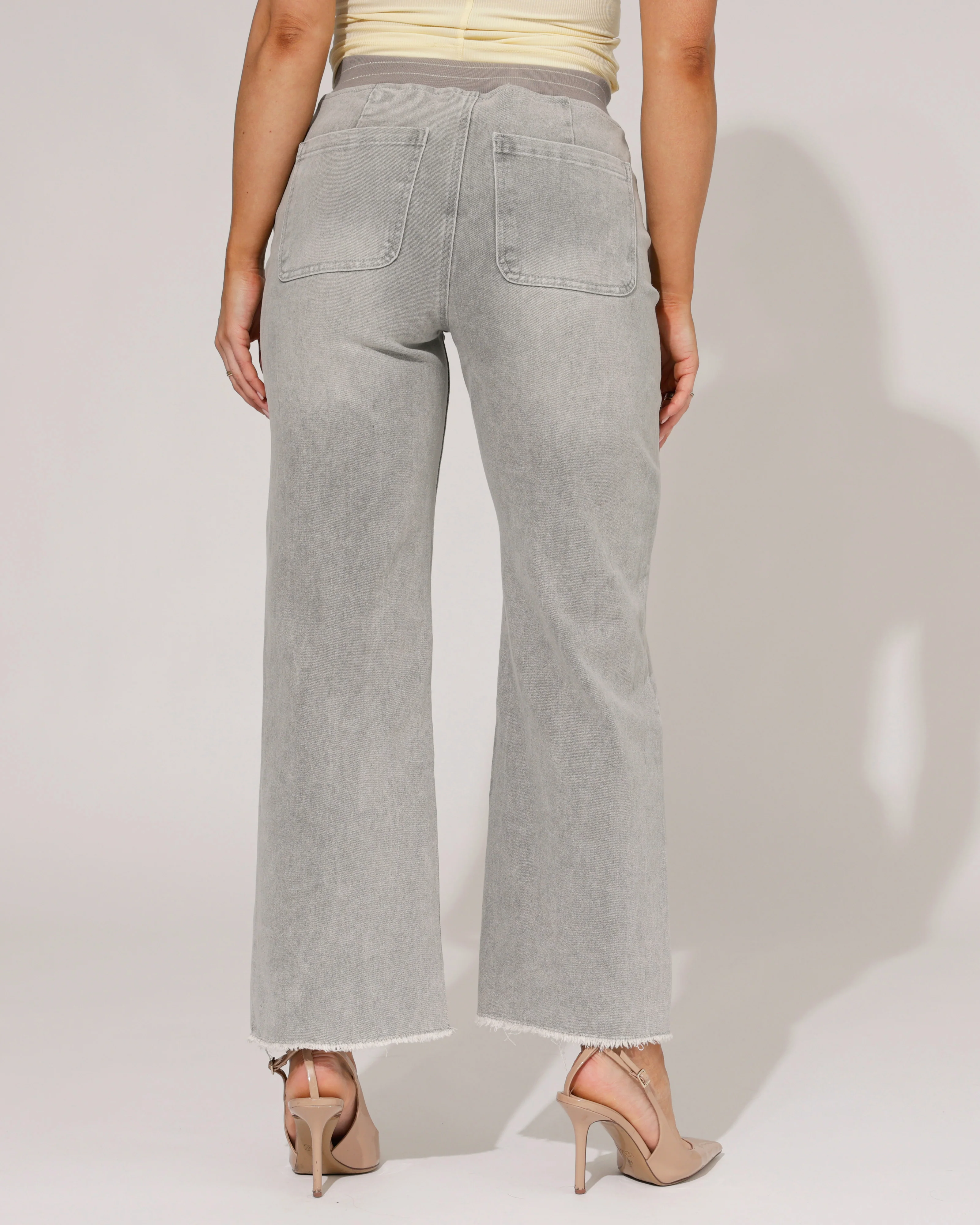 ZAC & ZOE | Wide leg jog jeans Sadie-HG Grijs - Image 3